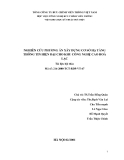 Báo cáo: Nghiên cứu Phương án xây dựng cơ sở hạ tầng thông tin hiện đại cho khu Công nghệ cao Hoà lạc