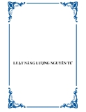 LUẬT NĂNG LƯỢNG NGUYÊN TỬ