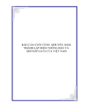 BÁO CÁO CUỐI CÙNG  KHUYẾN NGHỊ THÀNH LẬP ĐIỂM THÔNG BÁO VÀ  HỎI ĐÁP GATS CỦA VIỆT NAM