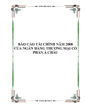 BÁO CÁO TÀI CHÍNH NĂM 2008 CỦA NGÂN HÀNG THƯƠNG MẠI CỔ PHẦN Á CHÂU