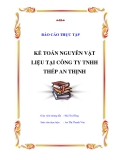 Đề tài luận văn tốt nghiệp "Kế toán nguyên vật liệu"