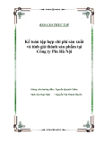 Luận văn tốt nghiệp “Kế toán tập hợp chi phí sản xuất và tính giá thành sản phẩm tại Công ty Pin Hà Nội”