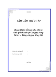 Luận văn tốt nghiệp “Hoàn thiện kế toán chi phí và tính giá thành tại Công ty Sông Đà 11 – Tổng công ty Sông Đà “