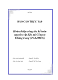 Luận văn tốt nghiệp “Hoàn thiện công tác kế toán nguyên vật liệu tại Công ty Thăng Long (TALIMEX)”