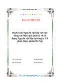 Luận văn tốt nghiệp: Hạch toán Nguyên vật liệu với việc nâng cao hiệu quả quản lý và sử dụng Nguyên vật liệu tại công ty Cổ phần Dược phẩm Hà Nội