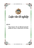 Luận văn tốt nghiệp “Thực trạng tư vấn xác định giá trị doanh nghiệp tại công ty chứng khoán Mê Kông”