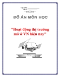 Tiểu luận “Học thuyết của Mác tuần hoàn và chu chuyển tư bản và sự vận dụng nó vào nền kinh tế nước ta”