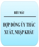 Biểu mẫu: Hợp đồng ủy thác xuất nhập khẩu mới nhất