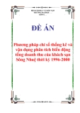 Đề án “Phương pháp chỉ số thống kê và vận dụng phân tích biến động tổng doanh thu của khách sạn Sông Nhuệ thời kỳ 1996-2000”