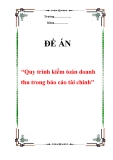 Đề án “Quy trình kiểm toán doanh thu trong báo cáo tài chính"