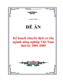 Đề án “Kế hoạch chuyển dịch cơ cấu ngành nông nghiệp Việt Nam thời kỳ 2001-2005”