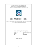 Đề án môn học :“ Hoạt động đầu tư sản xuất tại Mỹ của công ty bánh kẹo KIDOCO”