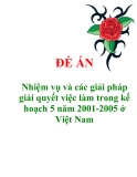 Đề án “Nhiệm vụ và các giải pháp giải quyết việc làm trong kế hoạch 5 năm 2001-2005 ở Việt Nam"