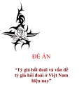 Đề án "Tỷ giá hối đoái và vấn đề tỷ giá hối đoái ở Việt Nam hiện nay”