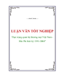 Luận văn tốt nghiệp "Thực trạng quan hệ thương mại Việt Nam-Bắc Phi thời kỳ 1991-2004"