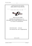 Luận văn tốt nghiệp “Bảo hiểm trách nhiệm dân sự của hàng không Việt Nam đối với hành lý, hàng hoá và tư trang của hành khách”