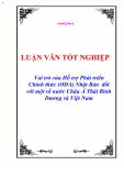 Luận văn tốt nghiệp “Vai trò của Hỗ trợ Phát triển Chính thức (ODA) Nhật Bản  đối với một số nước Châu Á Thái Bình Dương và Việt Nam”