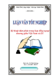 Luận văn tốt nghiệp: Kỹ thuật đàm phán trong hợp đồng ngoại thương giữa Việt Nam và EU”