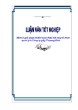 Luận văn tốt nghiệp "Một số giải pháp nhằm hoàn thiện bộ máy tổ chức quản lý ở Công ty giầy Thượng Đình"