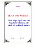 ĐỀ ÁN:  “Hoàn thiện hạch toán tiêu thụ thành phẩm và xác định kết quả kinh  doanh”