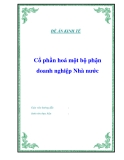 Tiểu luận “Cổ phần hoá một bộ phận doanh nghiệp Nhà nước"