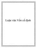 Luận văn: " Vốn cố định"