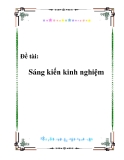 Đề tài: Sáng kiến kinh nghiệm