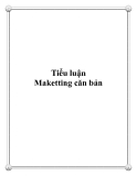 Tiểu luận - Maketting căn bản