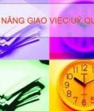 Kỹ năng giao việc, ủy quyền