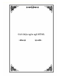 Giới thiệu ngôn ngữ HTML