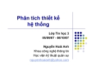 Phân tích thiết kế hệ thống