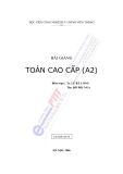 Bài giảng toán cao cấp A2