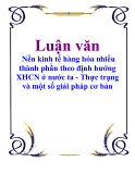 Luận văn: Nền kinh tế hàng hóa nhiều thành phần theo định hướng XHCN ở nước ta - Thực trạng và một số giải pháp cơ bản