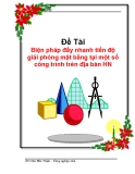 Chuyên đề tốt nghiệp: Biện pháp đẩy nhanh tiến độ giải phóng mặt bằng tại một số công trình trên địa bàn Hà Nội tại công ty phát triển nhà số 2