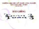 Bài giảng Toán hàm nhiều biến