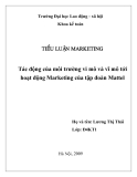 Tiểu luận: Tác động của môi trường vi mô và vĩ mô tới hoạt động Marketing của tập đoàn Mattel