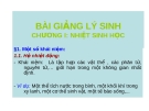 Bài giảng lý sinh