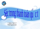 Séc trong thanh toán quốc tế