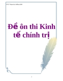 Đề ôn thi Kinh tế chính trị