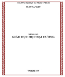 Bài giảng Giáo dục học đại cương