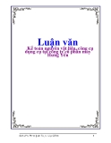 Luận văn: Kế toán nguyên vật liệu, công cụ dụng cụ tại công ty cổ phần may Hưng Yên