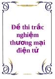 Đề thi trắc nghiệm thương mại điện tử