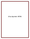 Sổ tay lập trình - HTML