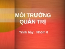 Môi trường quản trị