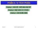 Toán kinh tế - Phần II: Vi tích phân