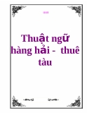 Thuật ngữ hàng hải-thuê tàu