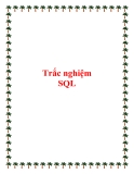 Trắc nghiệm SQL