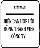 Biên bản họp hội đồng thành viên