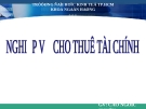 Nghiệp vụ cho thuê tài chính