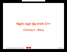 Ngôn ngữ lập trình C++ Chương 4 – Mảng